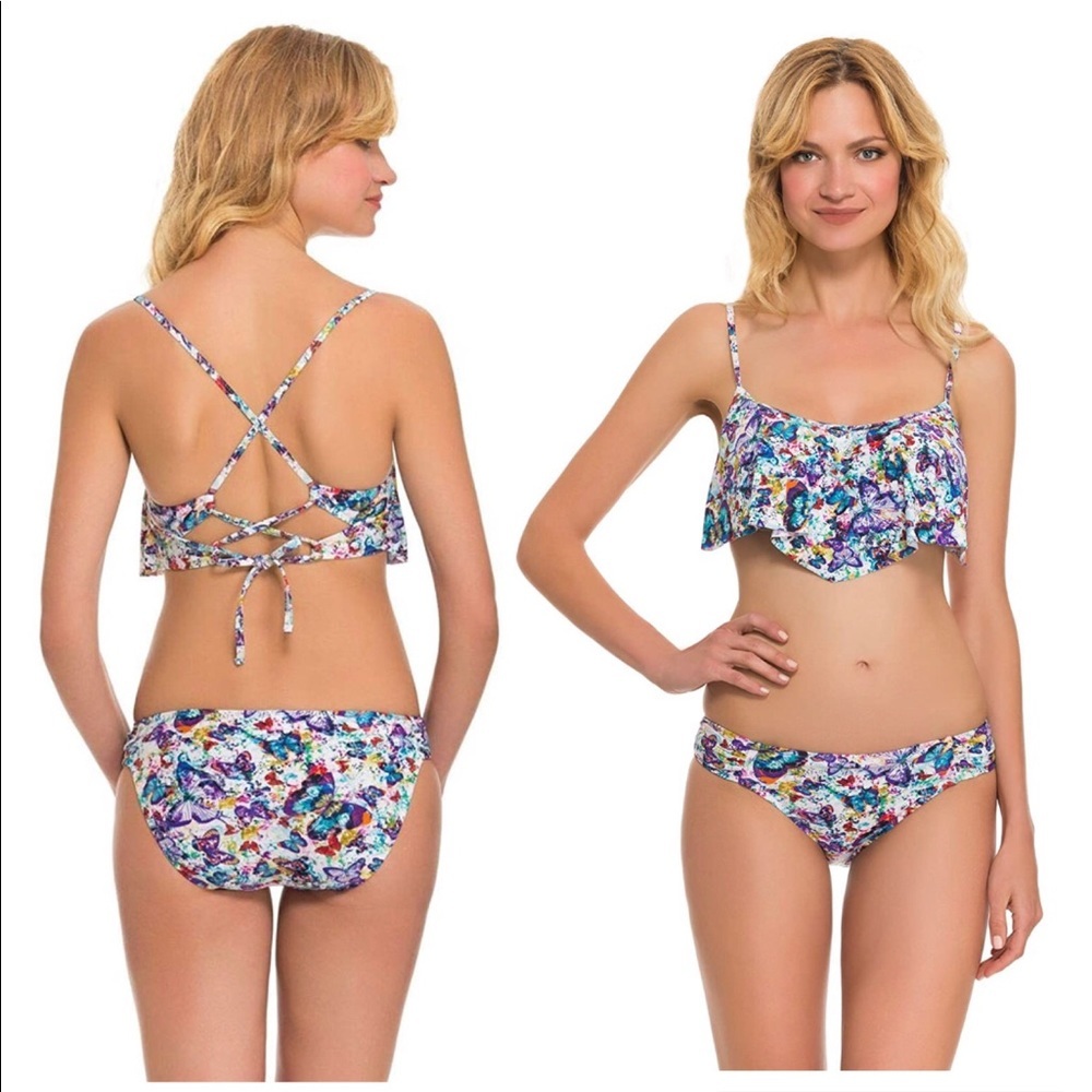 Gottex- Flounce Strap Top with Underwire Support